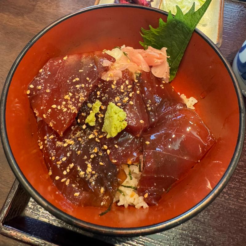 づけ鮪丼定食(笑庵 大森店)