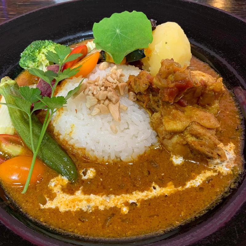 野菜バターチキンカレー(農村食堂 里のカフェ)