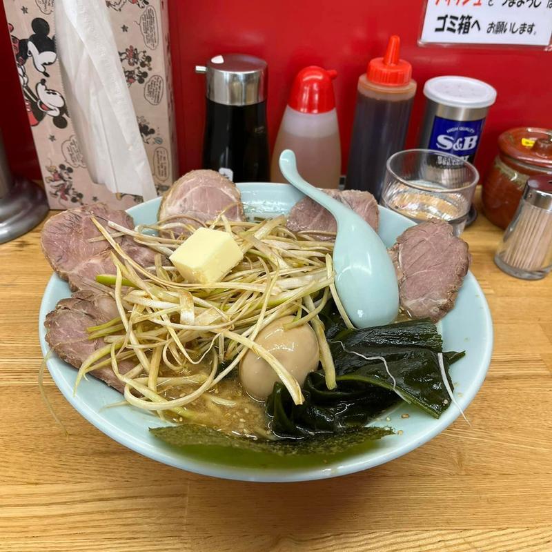 ネギ味噌焼豚麺 バター(ラーメンショップ)