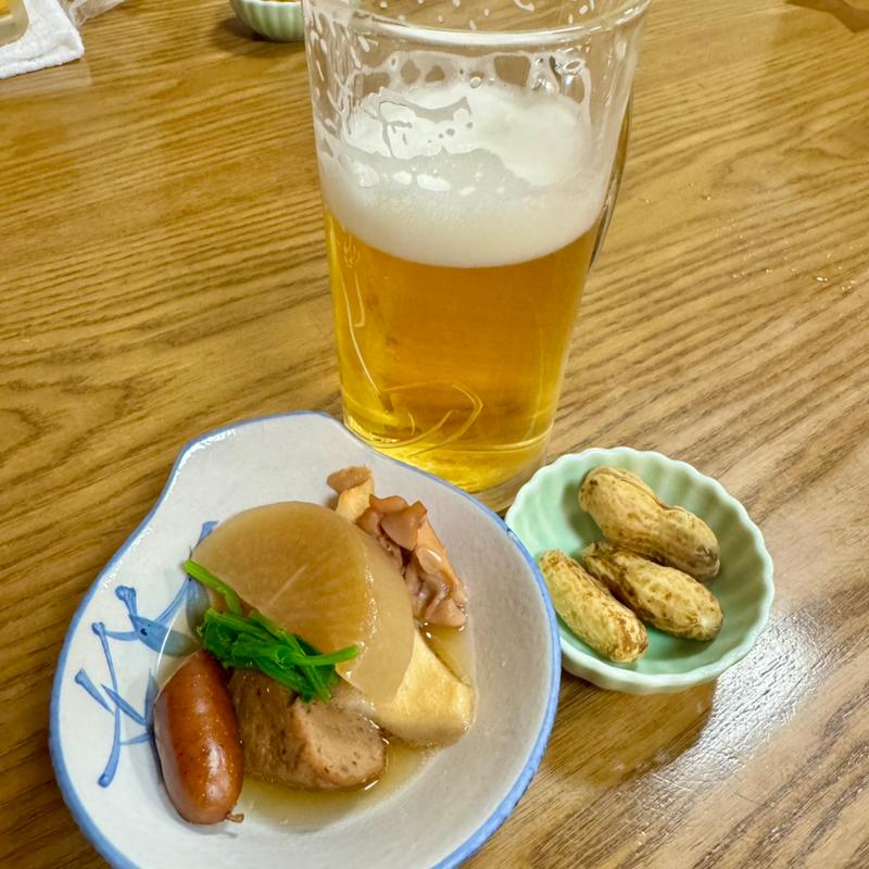 お通し(串焼き 与兵)