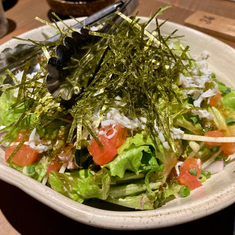 釜揚げしらすサラダ(海の介 西那須野店)