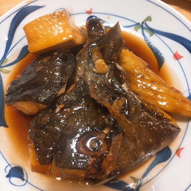 鯛のあら炊き(博多もつ鍋 いっとく家 本店)