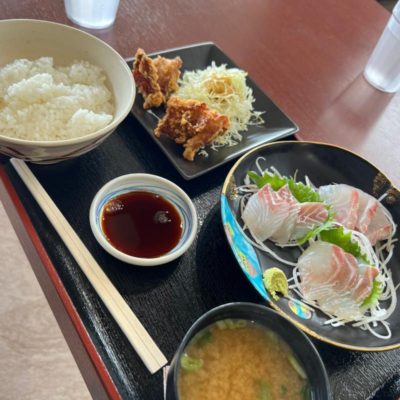 刺身定食(道の駅 なかつ )