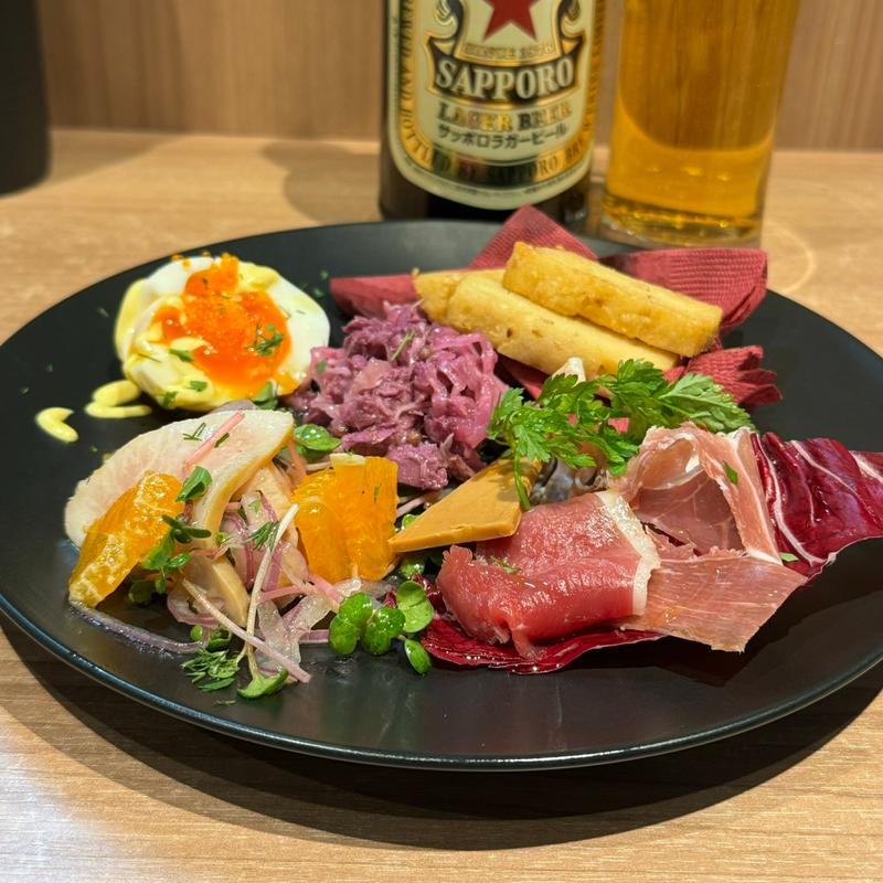 ちょこっと前菜盛り(60.4 地中海×炭焼き)