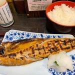 さばのみりん干し定食　大盛り(炭火焼専門食処 白銀屋 西八の分店)