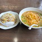ネギ味噌ラーメンと台湾炒飯