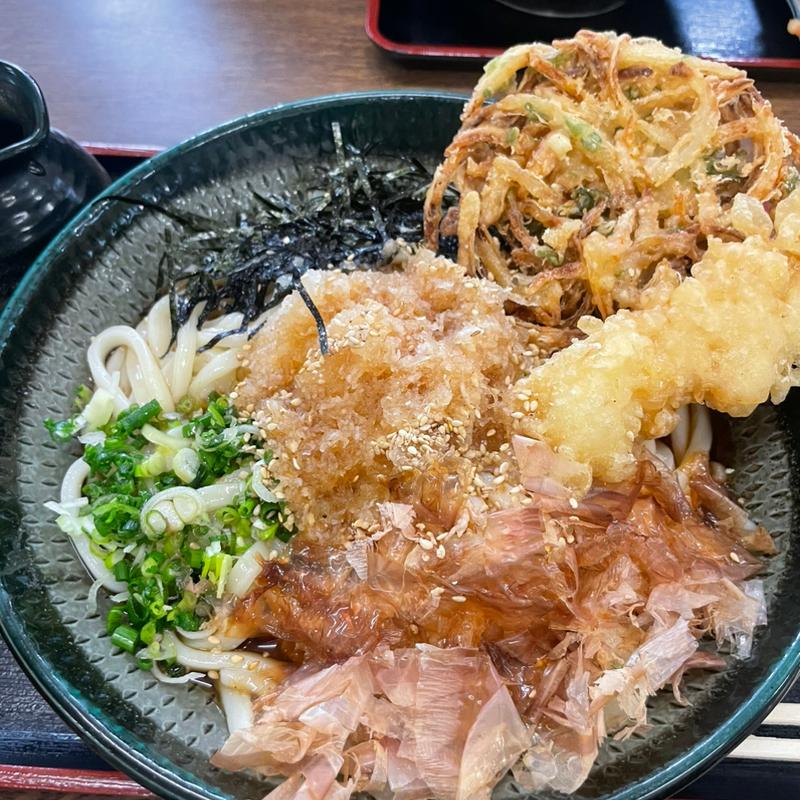 海老おろしうどん(長生うどん)