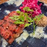 炭火で炙ったパテ・ド・カンパーニュ(bistroあわ)