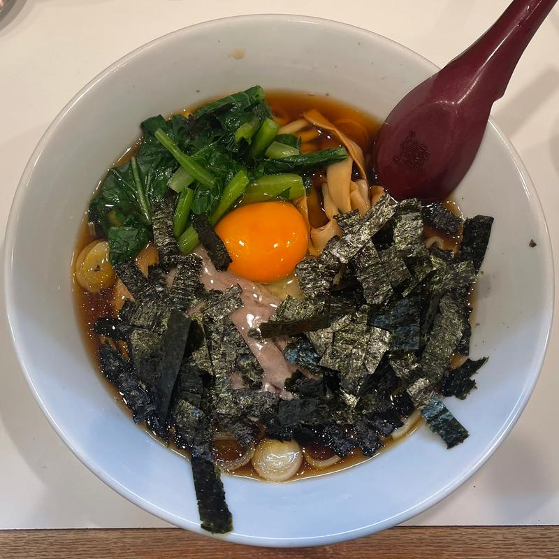 月見ラーメン(らぁめん しんじゅくほりうち 新橋店)