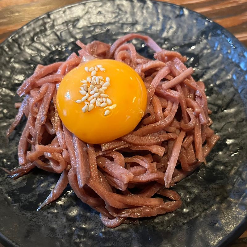 牛たんユッケ(炭焼牛たん東山 仙台本店 （【旧店名】 うまい牛たん東山）)