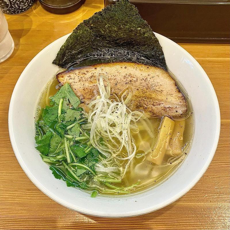 塩そば 三ッ葉増し(らーめん工房 麺作)