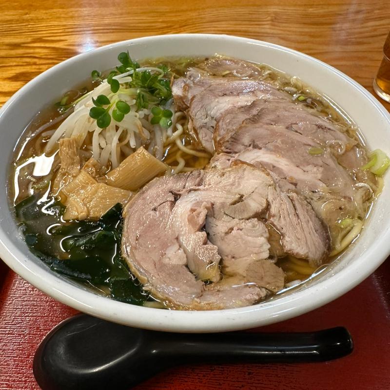 チャーシューメン(そば処 長岡屋)
