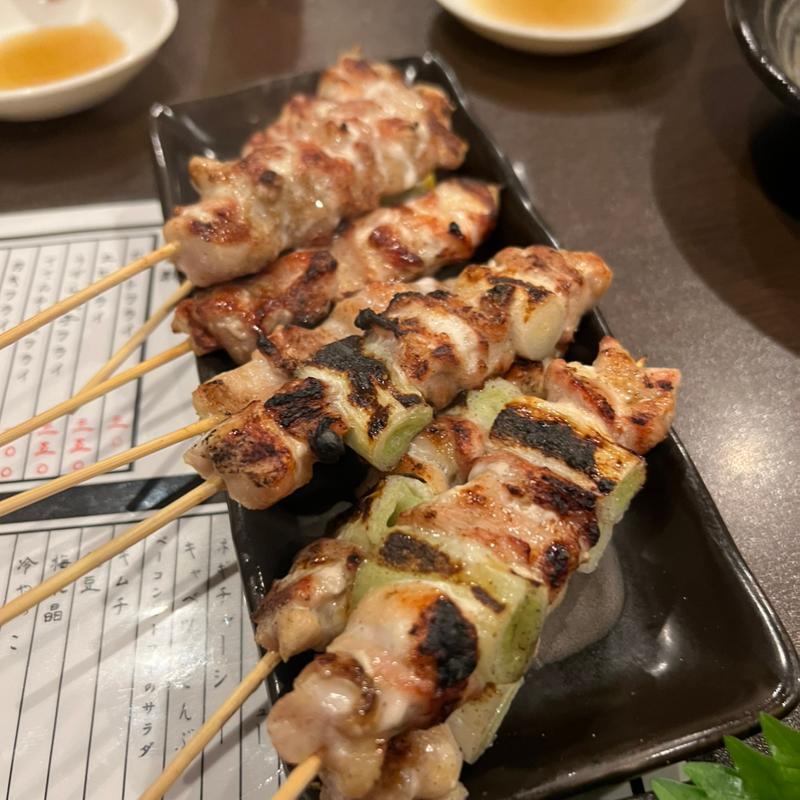 ねぎま、もも串(画龍庵)