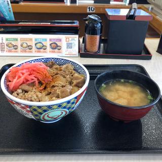 牛丼【並】みそ汁(吉野家 ５０号線バイパス太田店)