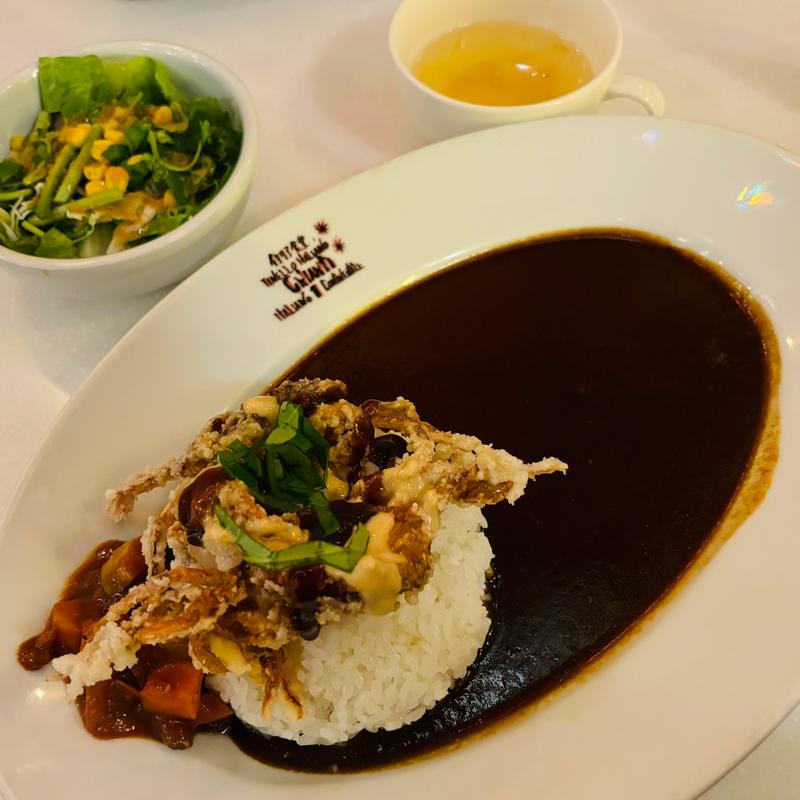 カレーランチ（ソフトシェルクラブ唐揚げ）(キャンティ本店)