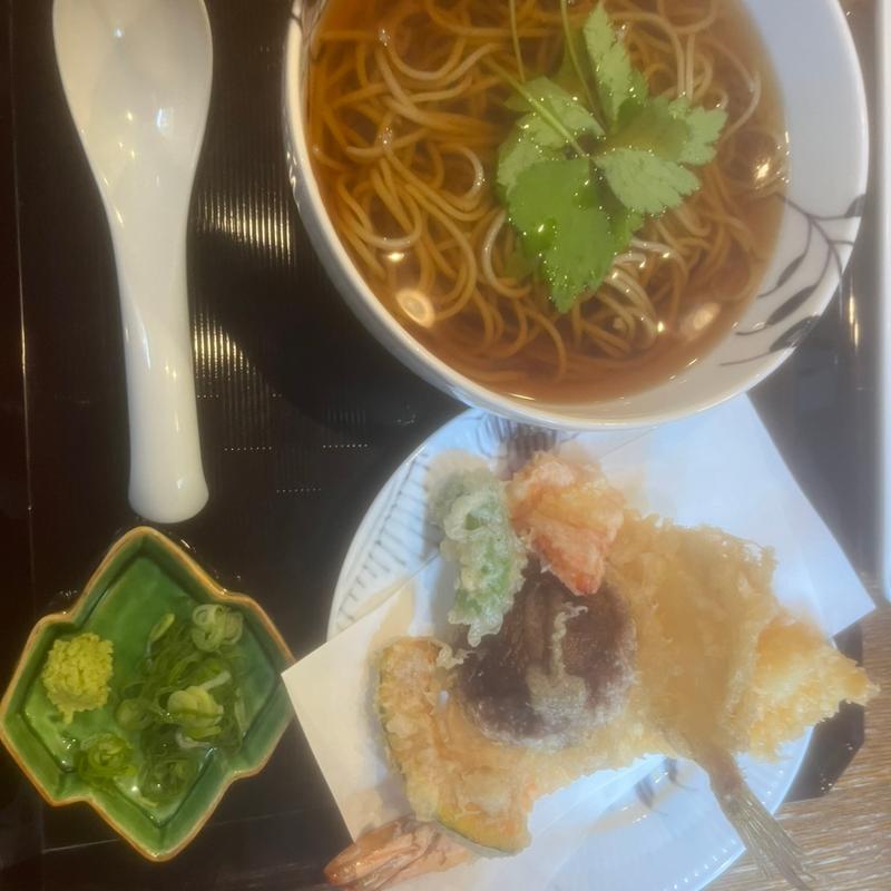 天ぷら蕎麦(玄蕎麦 野中(げんそばのなか))