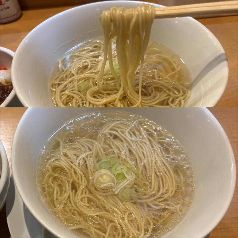 貝出汁らぁ麺 (塩) 中細麺(麺酒処 龍さん。)