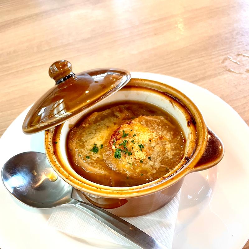 オニオングラタンスープ(ロイヤルホスト東天満店)