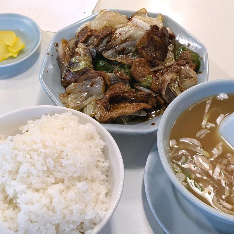 回鍋肉 ライス大 スープW(龍朋)