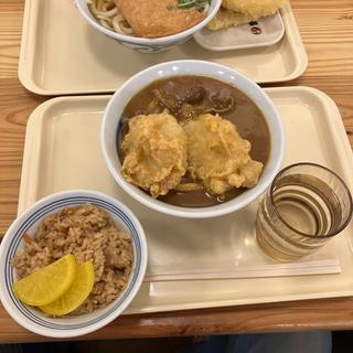 鶏天カレーうどん(大阪讃岐鶴丸うどん本舗)