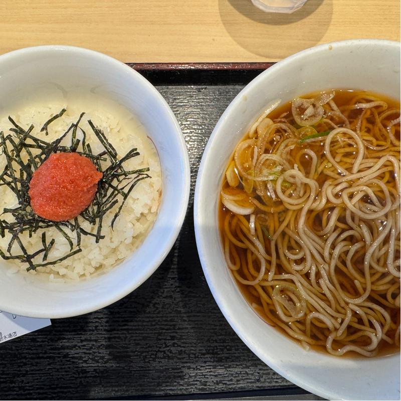 そばと明太ごはんセット(いろり庵きらく 新木場店)
