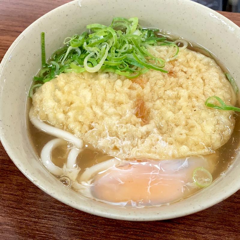 スタミナうどん 天ぷら玉子入り(松屋)