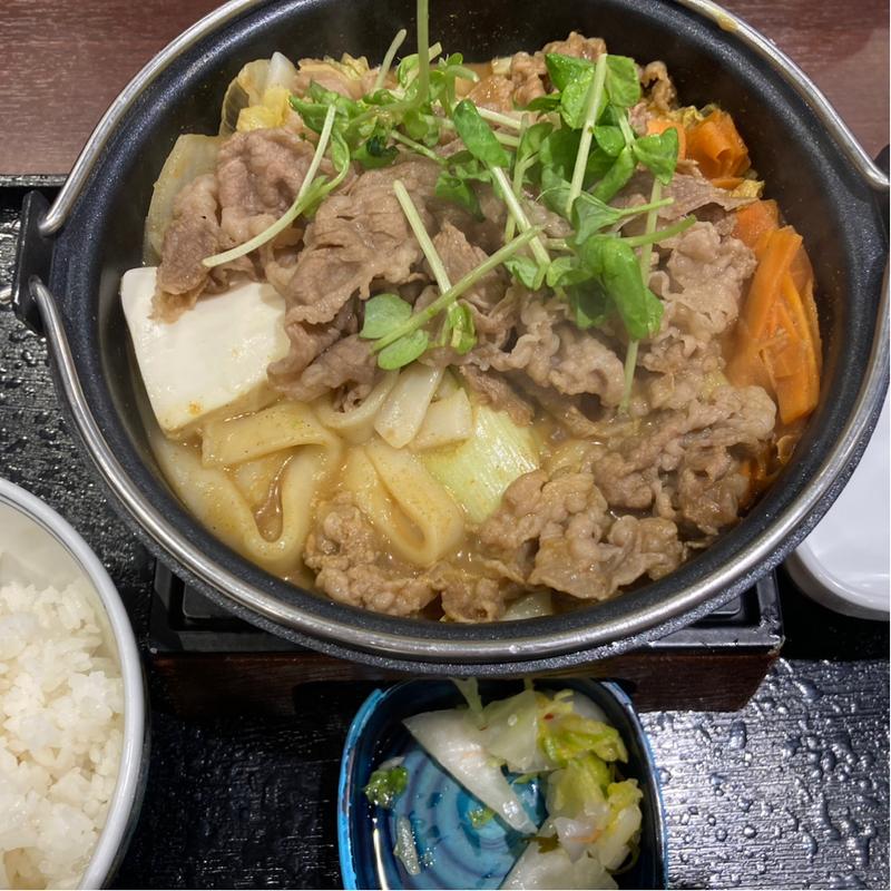 牛カレー鍋膳(吉野家)