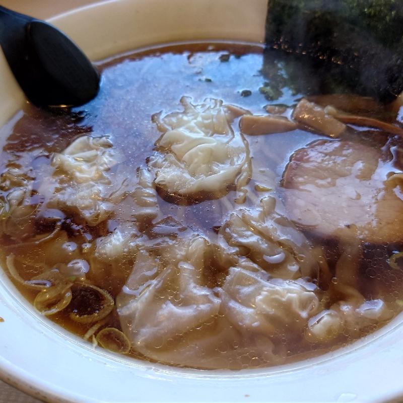 ワンタン麺(竹打麺工房たかまる)