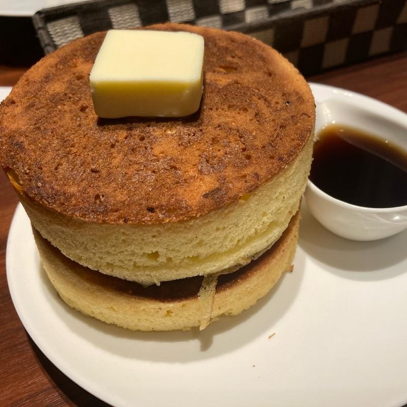 手作りホットケーキ(フライング・スコッツマン秋葉原店)