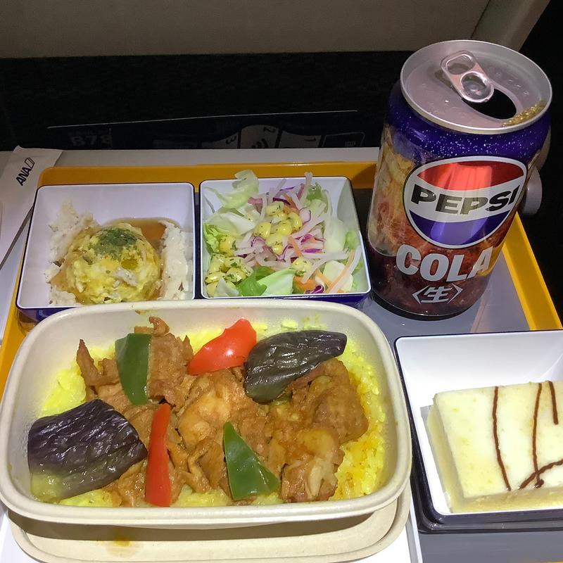 タンドリーチキン風サフランライス添え(ANA機内食)