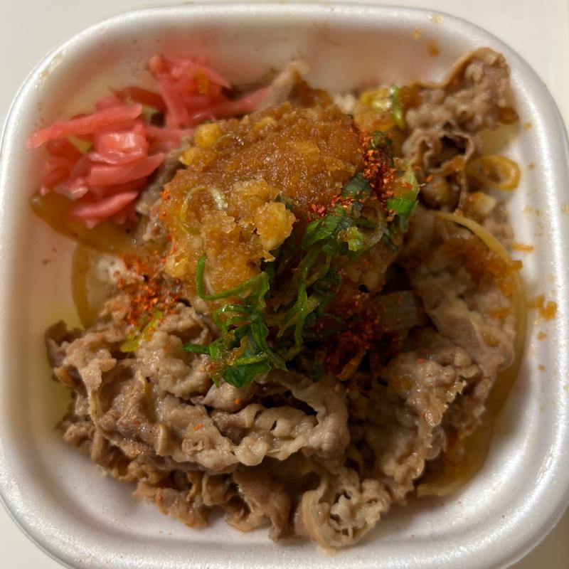 鬼おろしポン酢牛丼(すき家 枚方中宮東之町店 )