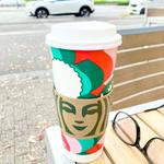 チャイティーラテ (エクストラホット、ハチミツトッピング)ヴェンティサイズ(スターバックスコーヒー 京都岡崎 蔦屋書店)