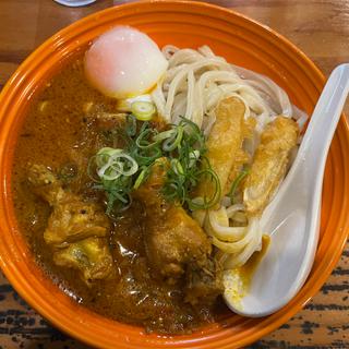 手羽元スリランカカレーうどん(粉やなぎ)