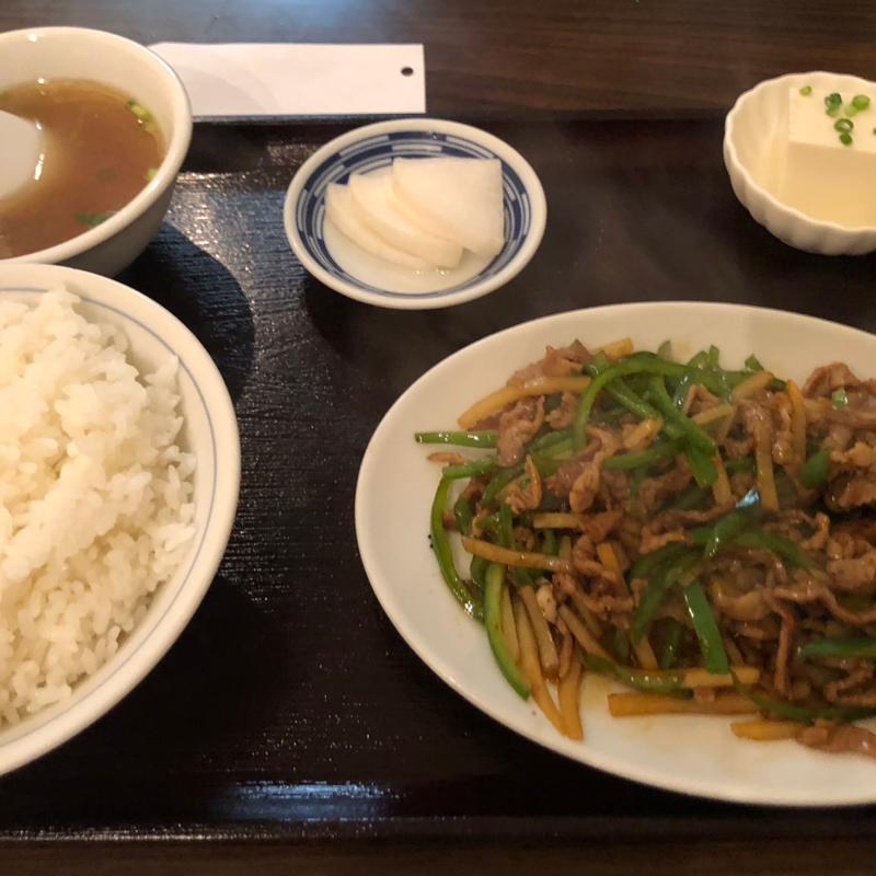 チンジャオロース定食(二葉)