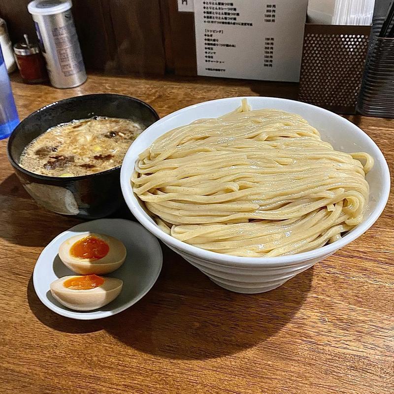 とりとん醤油つけ麺 麺特盛 味玉(ラーメンスタンド MEN BOX)