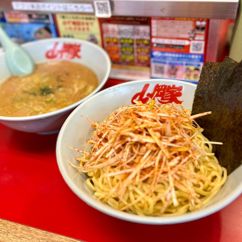 味噌つけ麺(ラーメン山岡家 南2条店)