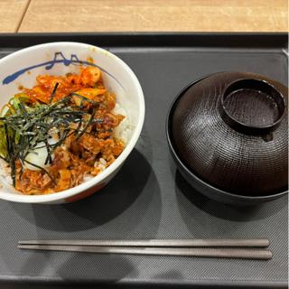 牛ビビン丼並盛(松屋 西尾店（松のや併設）)