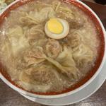 粗びき肉汁雲呑麺(手包わんたん麺酒家 広州市場 横浜ポルタ店)