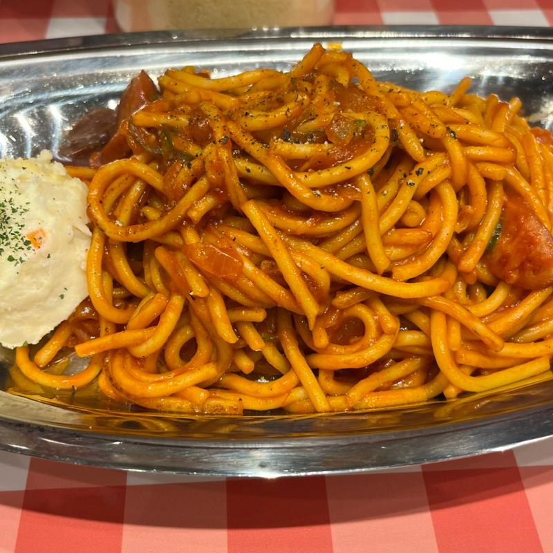 ナポリタンポテトサラダトッピング(スパゲッティーのパンチョ 西武新宿駅前店)