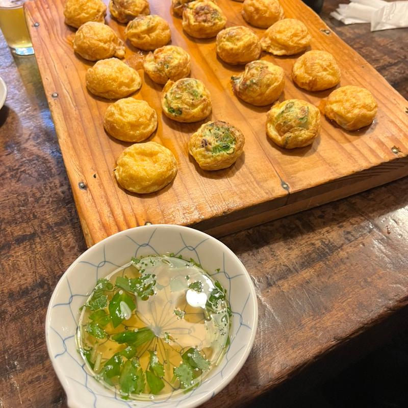 玉子焼と五目焼(蛸の壷)