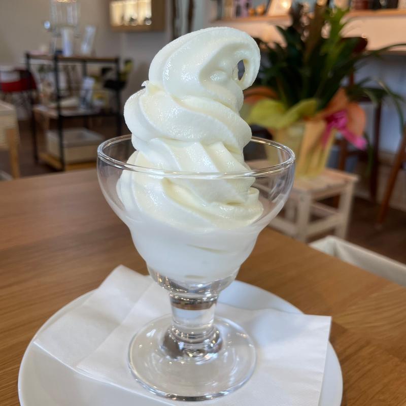 長門牧場のソフトクリーム(カフェ シフォン)