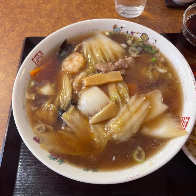 広東麺+ミニチャーハン(中国飲茶 楼蘭)