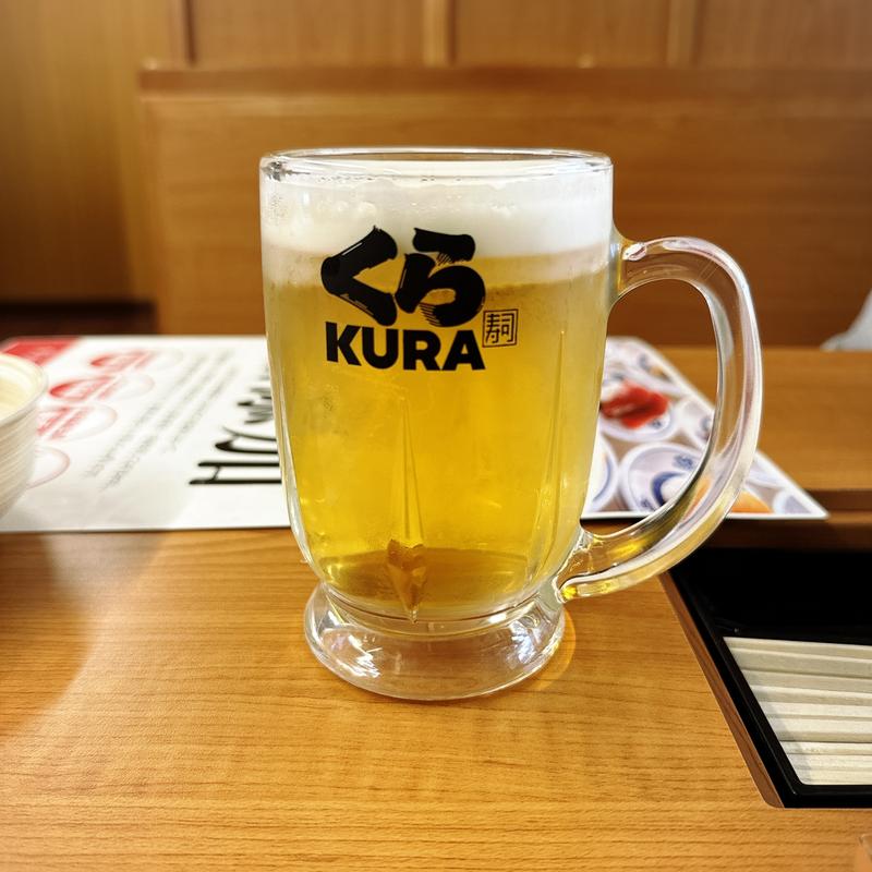 マルエフ 生ビール(くら寿司 中目黒駅前店)