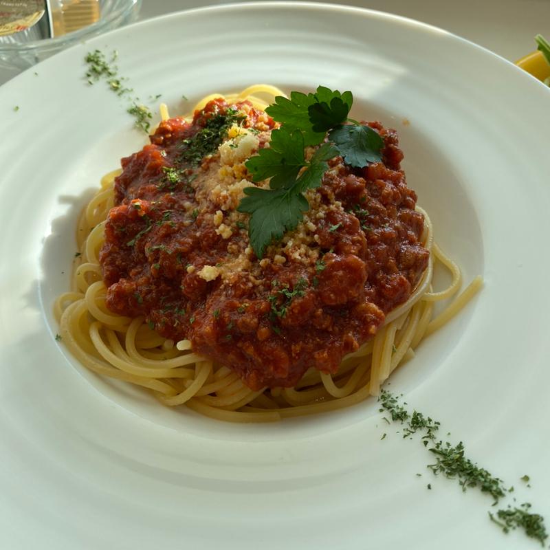 アグー豚のミートソーススパ(オーシャンブルー )