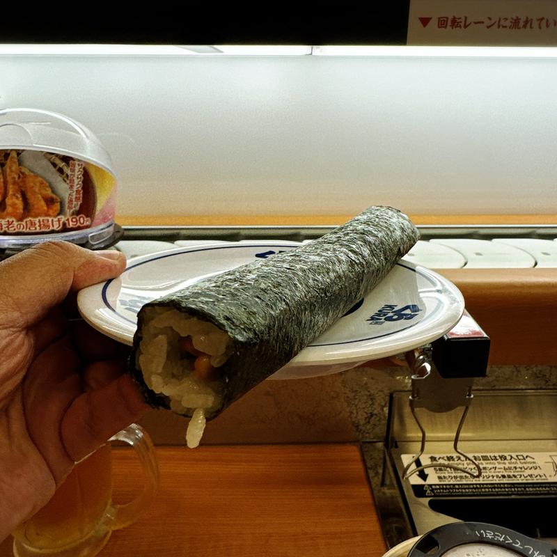 納豆一本巻(くら寿司 中目黒駅前店)