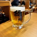 マルエフ 生ビール(くら寿司 中目黒駅前店)