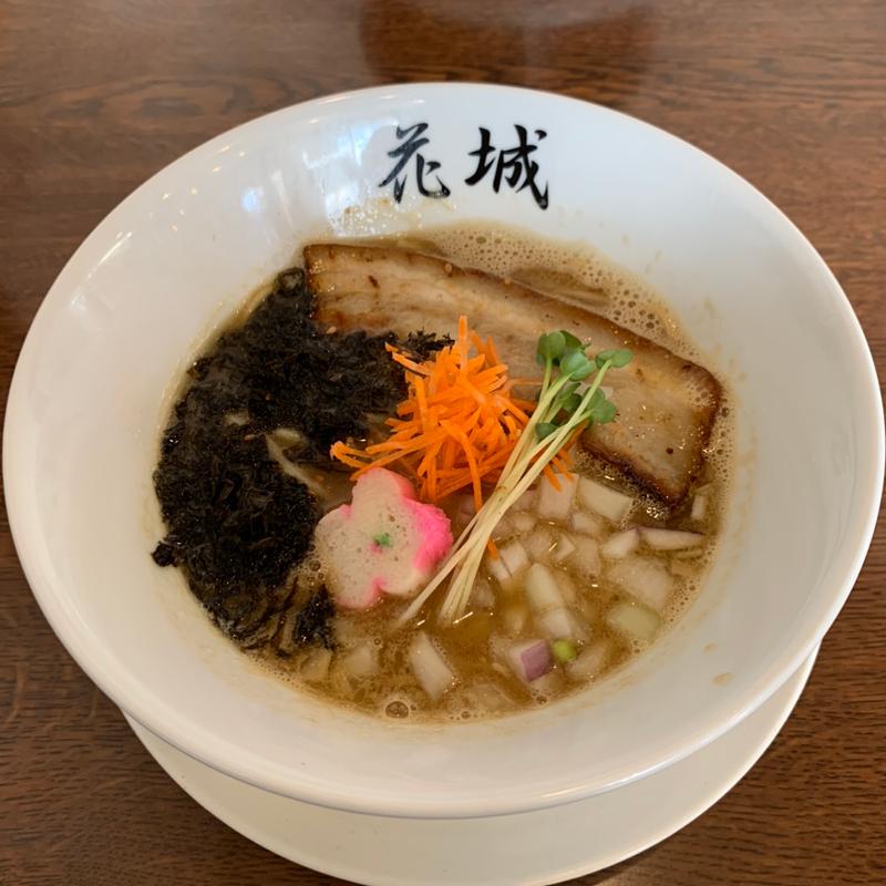 限定　まぐろ兜の中華そば(麺屋花城)