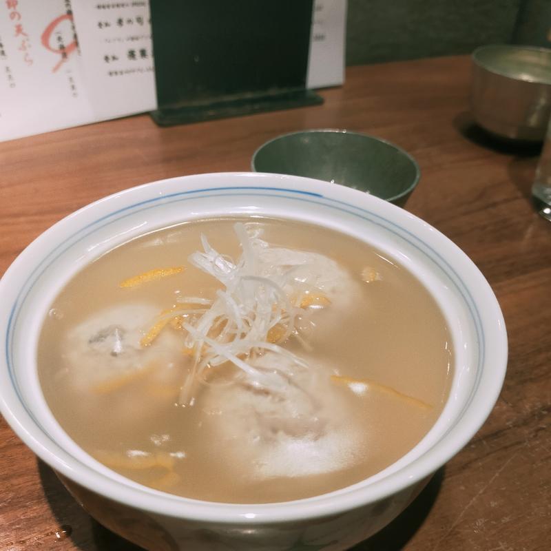 鶏つくねの柚香餡掛け(口々（くちぐち）)