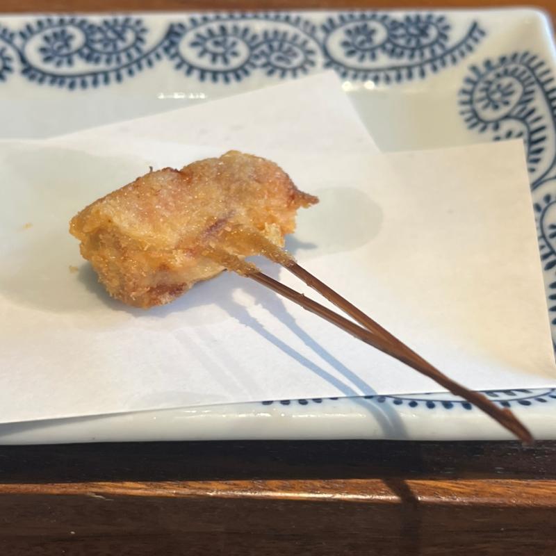 牡蠣のベーコン巻き串揚げ(有馬楽膳 桜)