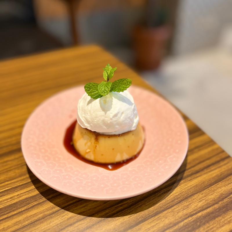 プリン(banbi latteとcoffee)